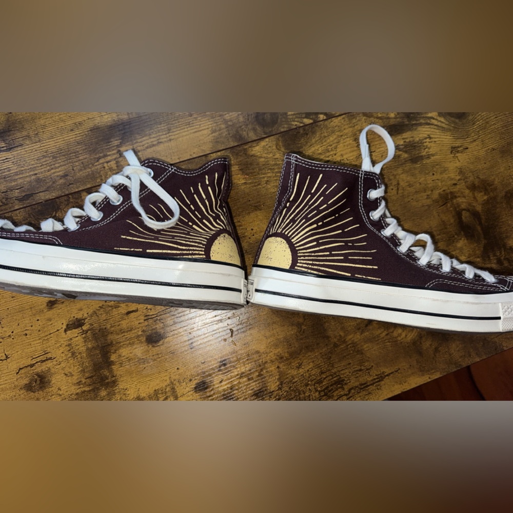 Converse Cream High-Top Sneakers
